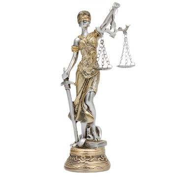 Statue der Göttin der Gerechtigkeit
