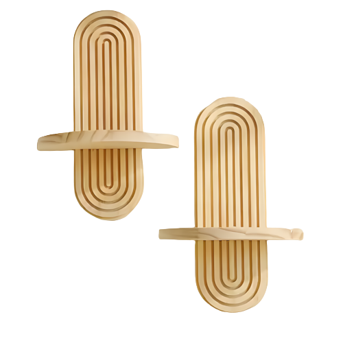 Böhmisches Wandset aus Holz