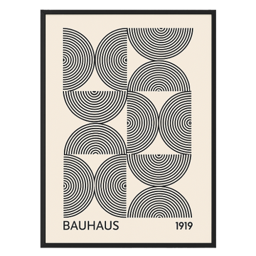 Bauhaus Sanduhr Leinwand