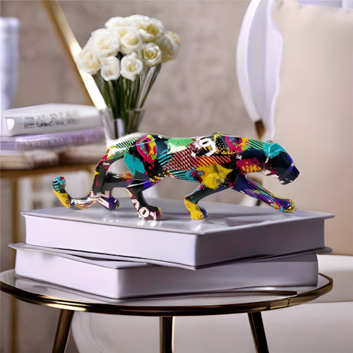 Leopardenstatue